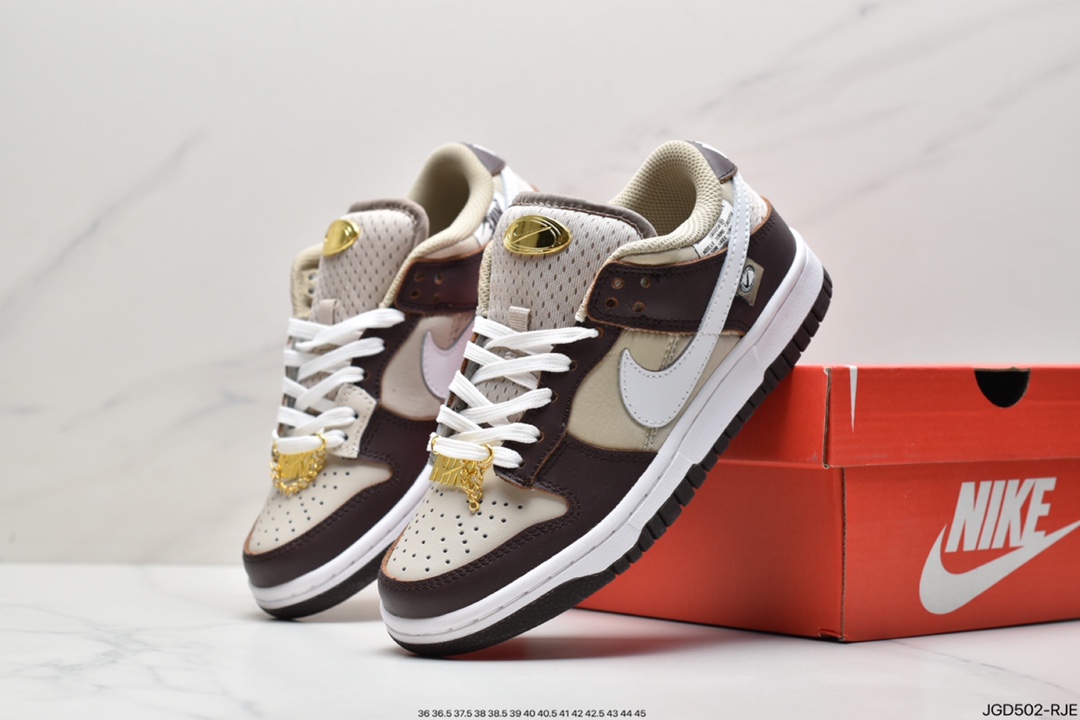 180 耐克Nike Dunk Low 白粉 粉色鞋扣  DX6060-121