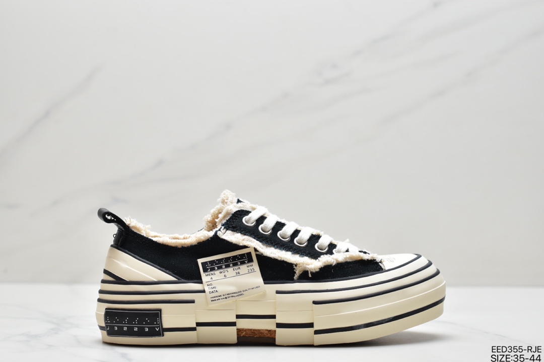 370 吴建豪个人新锐品牌xVESSEL G.O.P Mule Slip On 重工解构厚底软木