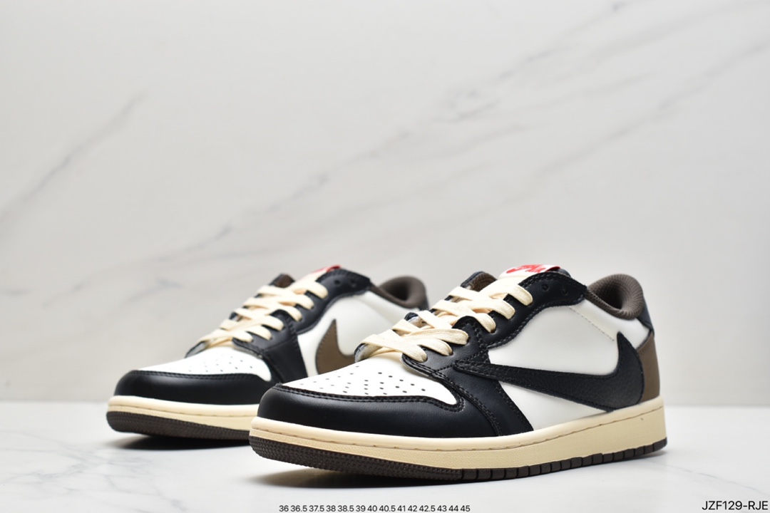 145 Travis Scott x Air Jordan AJ1 Low QX 倒钩TS联名低帮板鞋
