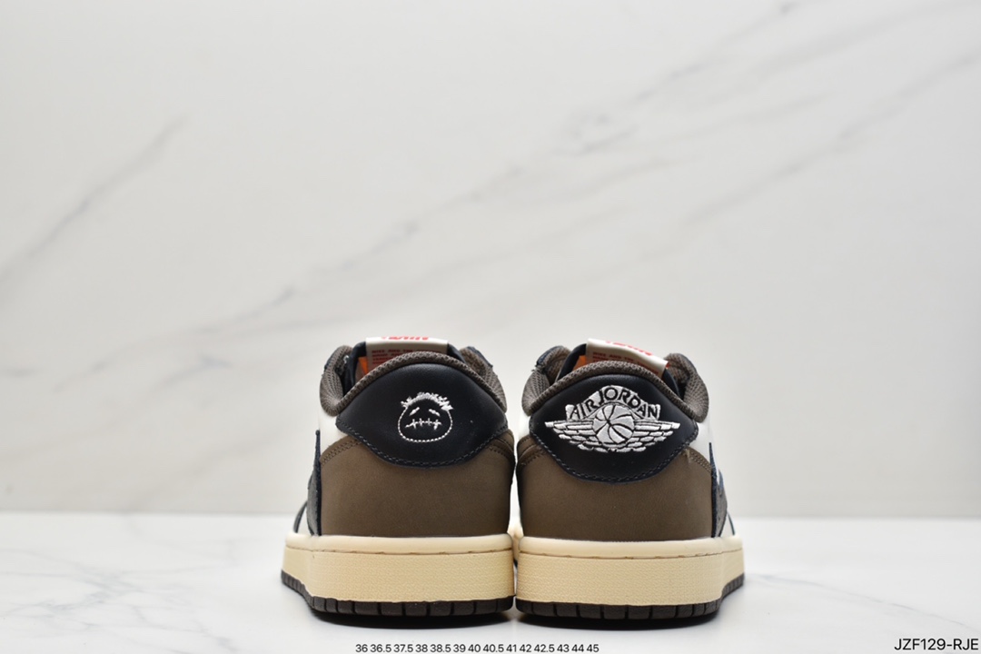 145 Travis Scott x Air Jordan AJ1 Low QX 倒钩TS联名低帮板鞋