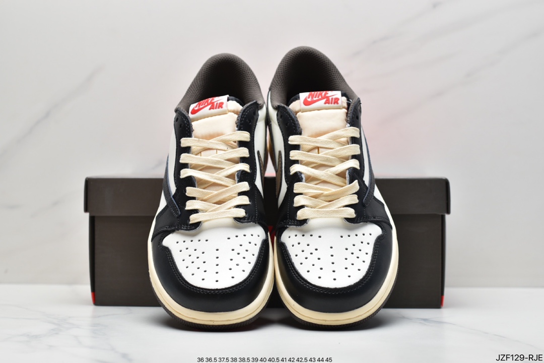 145 Travis Scott x Air Jordan AJ1 Low QX 倒钩TS联名低帮板鞋