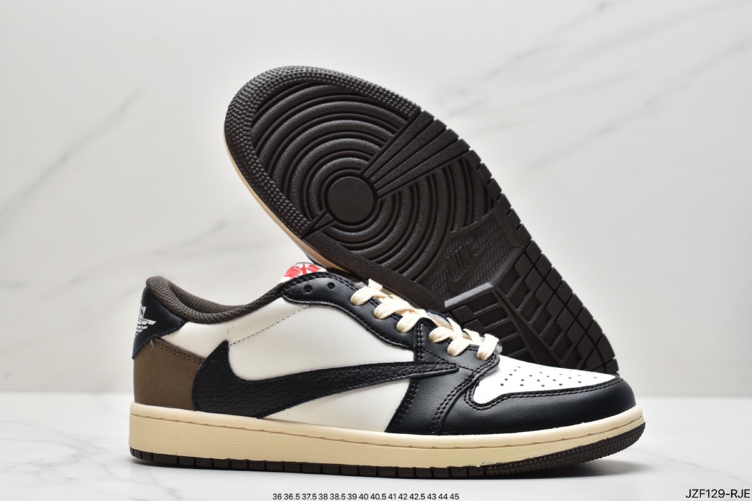 145 Travis Scott x Air Jordan AJ1 Low QX 倒钩TS联名低帮板鞋