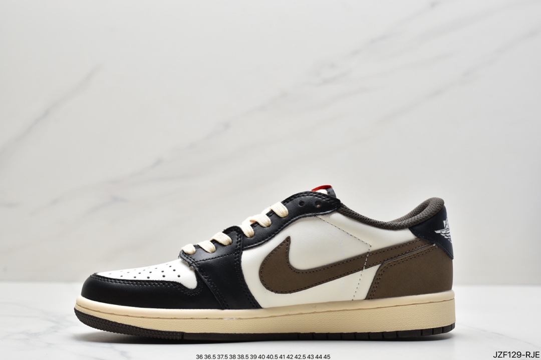 145 Travis Scott x Air Jordan AJ1 Low QX 倒钩TS联名低帮板鞋