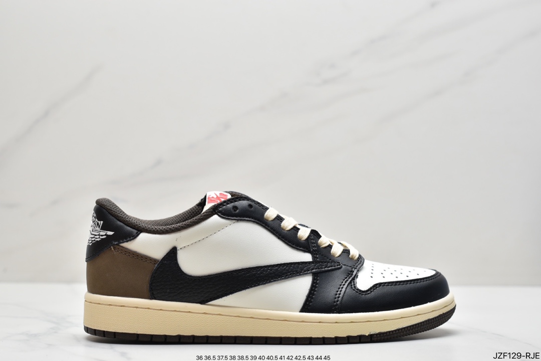 145 Travis Scott x Air Jordan AJ1 Low QX 倒钩TS联名低帮板鞋