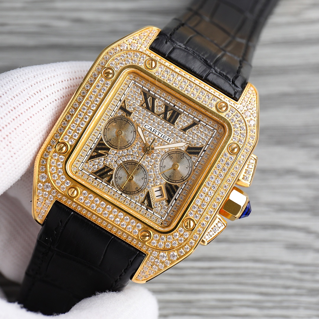 经典新款推出 卡地亚 CARTIER 🎮AF1 山度士腕表 WM509018
