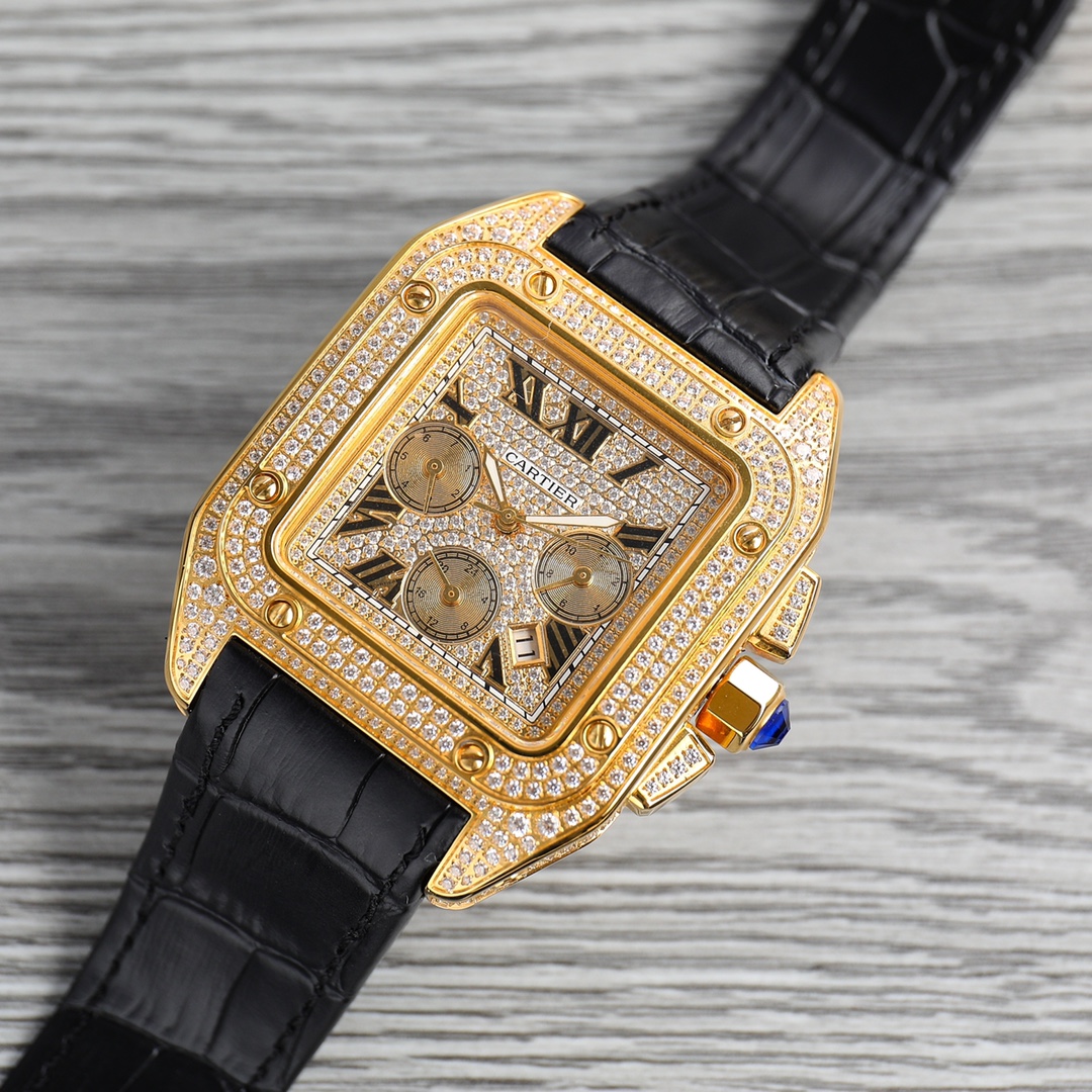 经典新款推出 卡地亚 CARTIER 🎮AF1 山度士腕表 WM509018