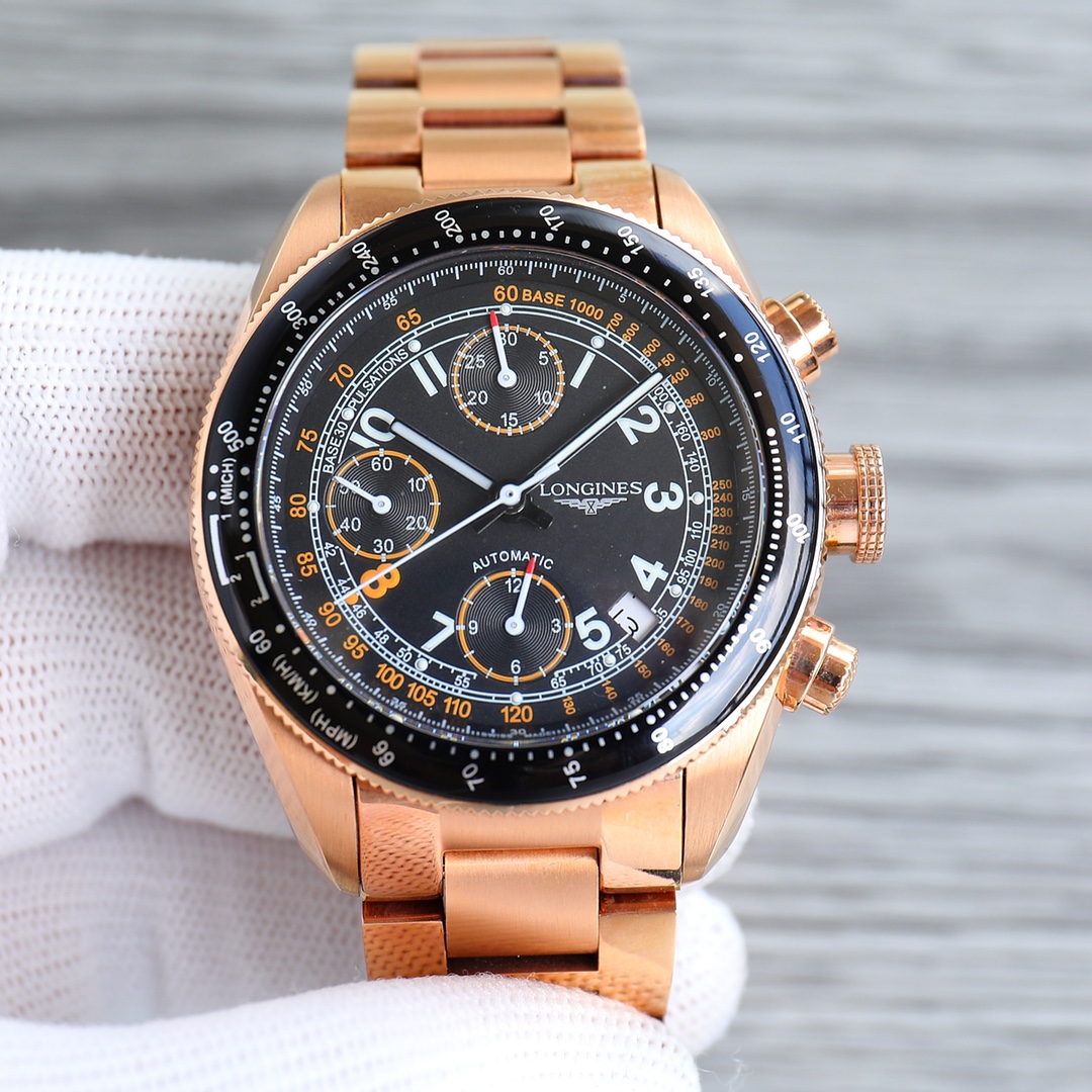 浪琴 LONGINES 🎮AF1 经典复刻系列男士腕表运动系列L3.636.4.60.0 1⃣️机芯采用7750全自动计时机械机芯
