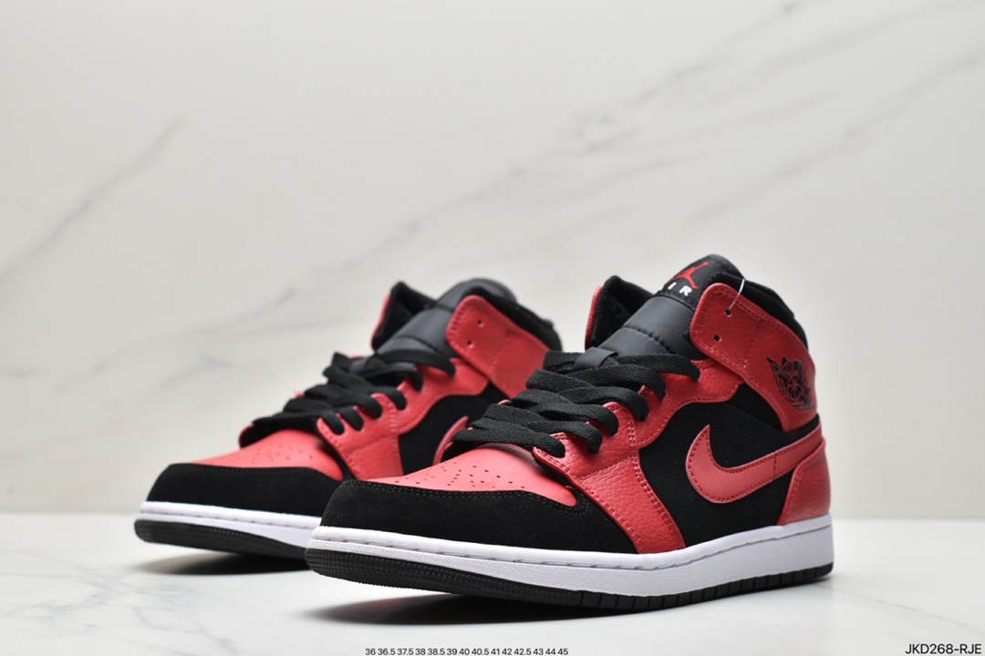 160 Air Jordan 1 Mid “Light Smoke Grey”烟灰 AJ1 乔1 中帮百搭休闲运动板鞋554724-092