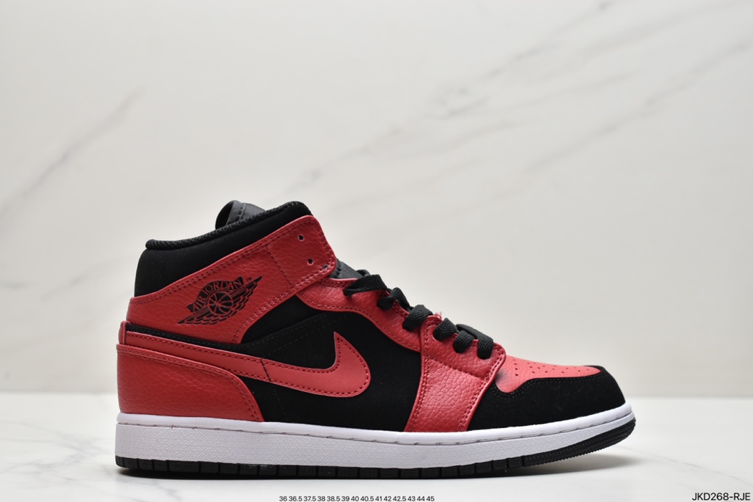 160 Air Jordan 1 Mid “Light Smoke Grey”烟灰 AJ1 乔1 中帮百搭休闲运动板鞋554724-092