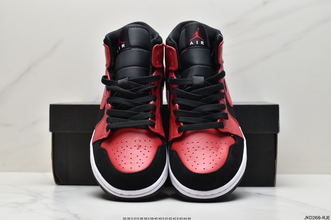 160 Air Jordan 1 Mid “Light Smoke Grey”烟灰 AJ1 乔1 中帮百搭休闲运动板鞋554724-092
