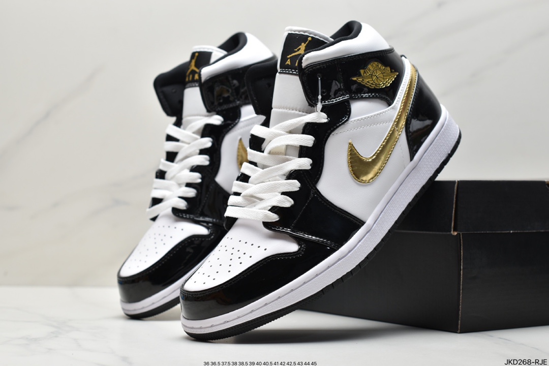 160 原鞋开模 同步原材料 乔丹/Air Jordan 1 Mid “Light Smoke Grey”烟灰 AJ1 乔1 中帮百搭休闲运动板鞋554724-092