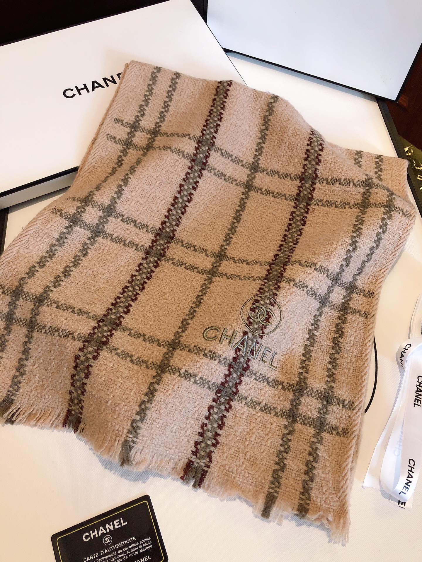 Chanel Haute Couture Silk Twill Scarf Shawl Ref 5
