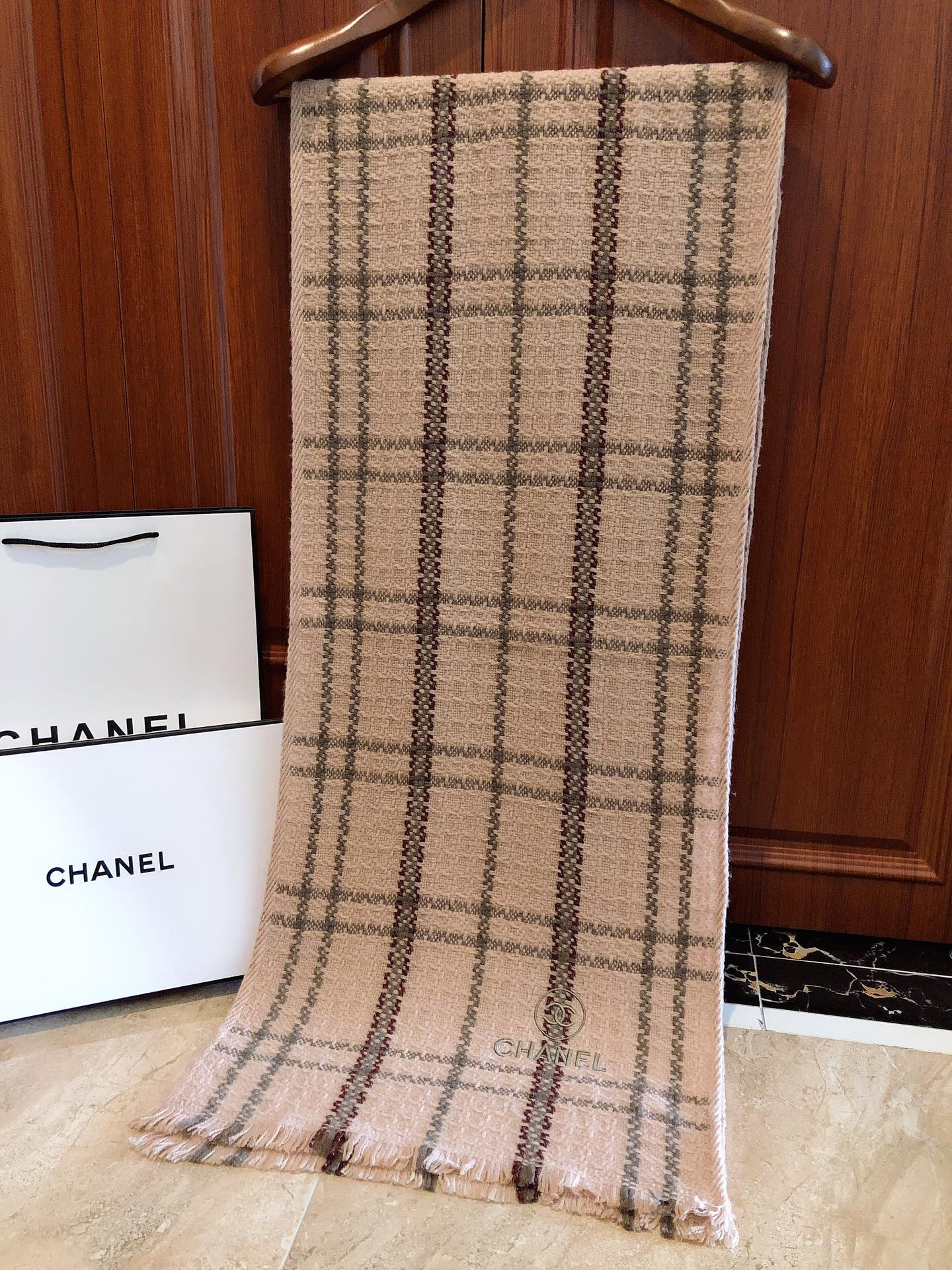 Chanel Haute Couture Silk Twill Scarf Shawl Ref 9