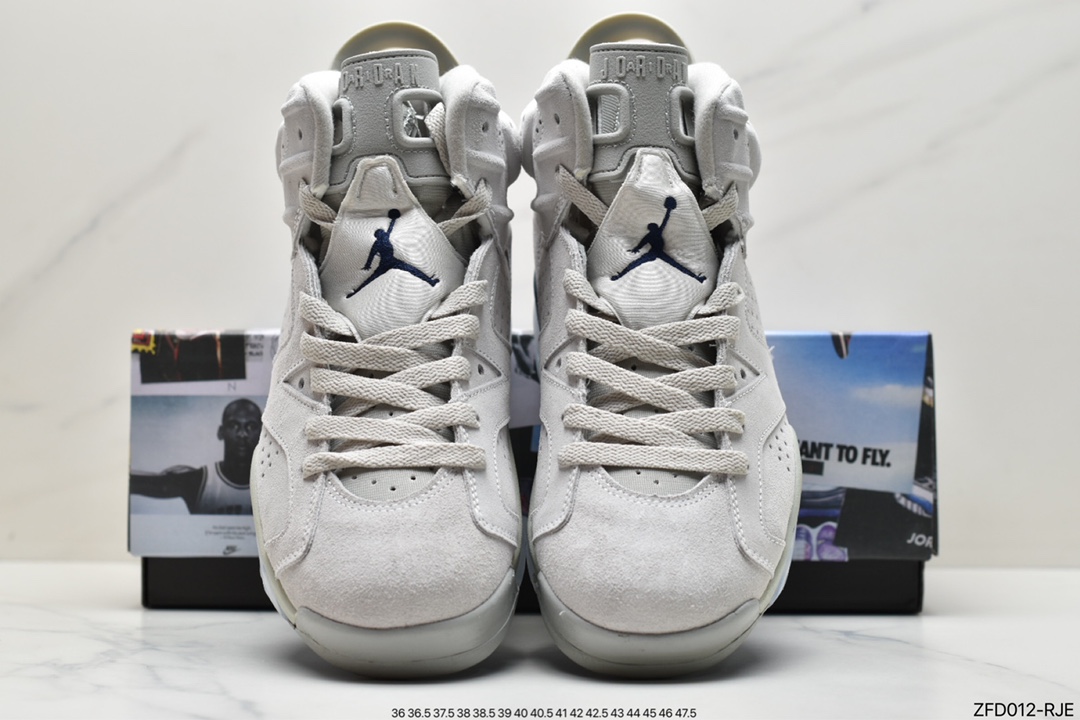 Nike Air Jordan 6 Retro”Georgetown” Georgetown Gray Blue Suede CT8529-012