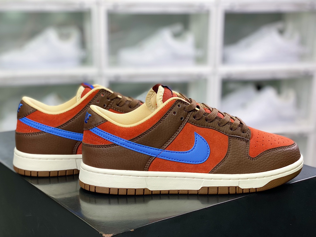 SB Dunk Low ”Mars Stone” dunk series low top sneakers ”wine red dark brown light blue hook” DR9704-200