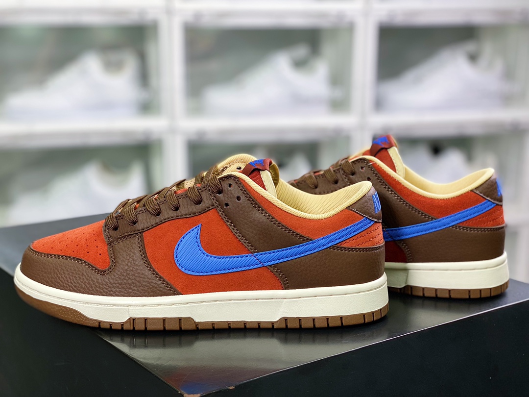 SB Dunk Low ”Mars Stone” dunk series low top sneakers ”wine red dark brown light blue hook” DR9704-200