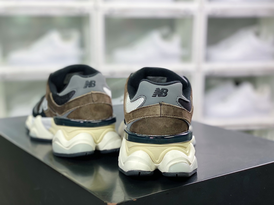 NB 9060”Dark Brown” series retro all-match daddy style casual sports running shoes ”black gray dark brown” U9060BRN