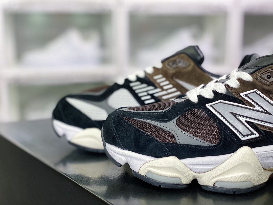 NB 9060”Dark Brown” series retro all-match daddy style casual sports running shoes ”black gray dark brown” U9060BRN