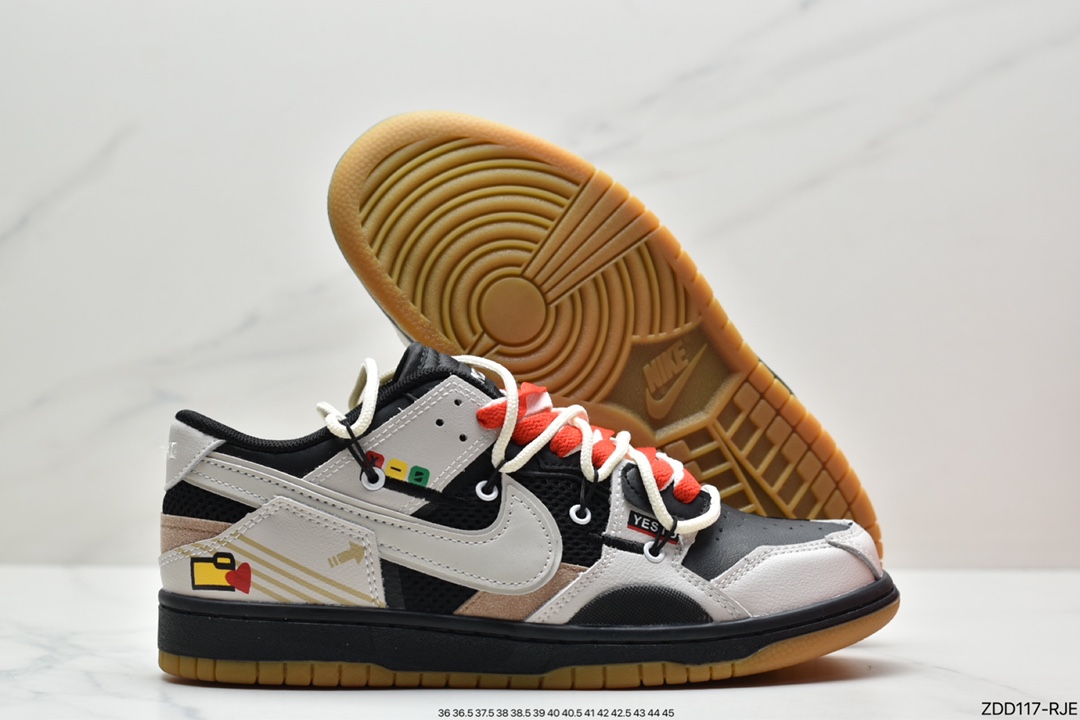 230 Nike Dunk Scrap ”Archeo Brown” SB解构系列低帮休闲运动滑板板鞋 DB0500