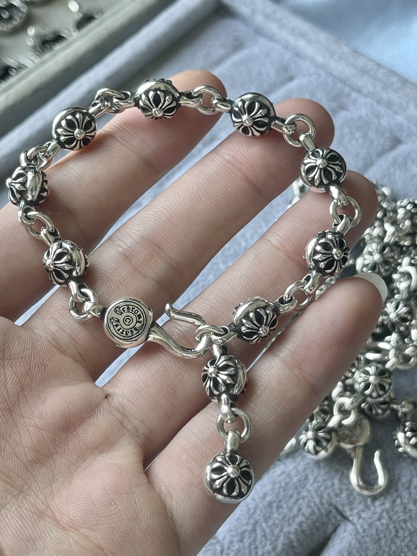 Chrome Hearts 克罗心 圆十字花手链