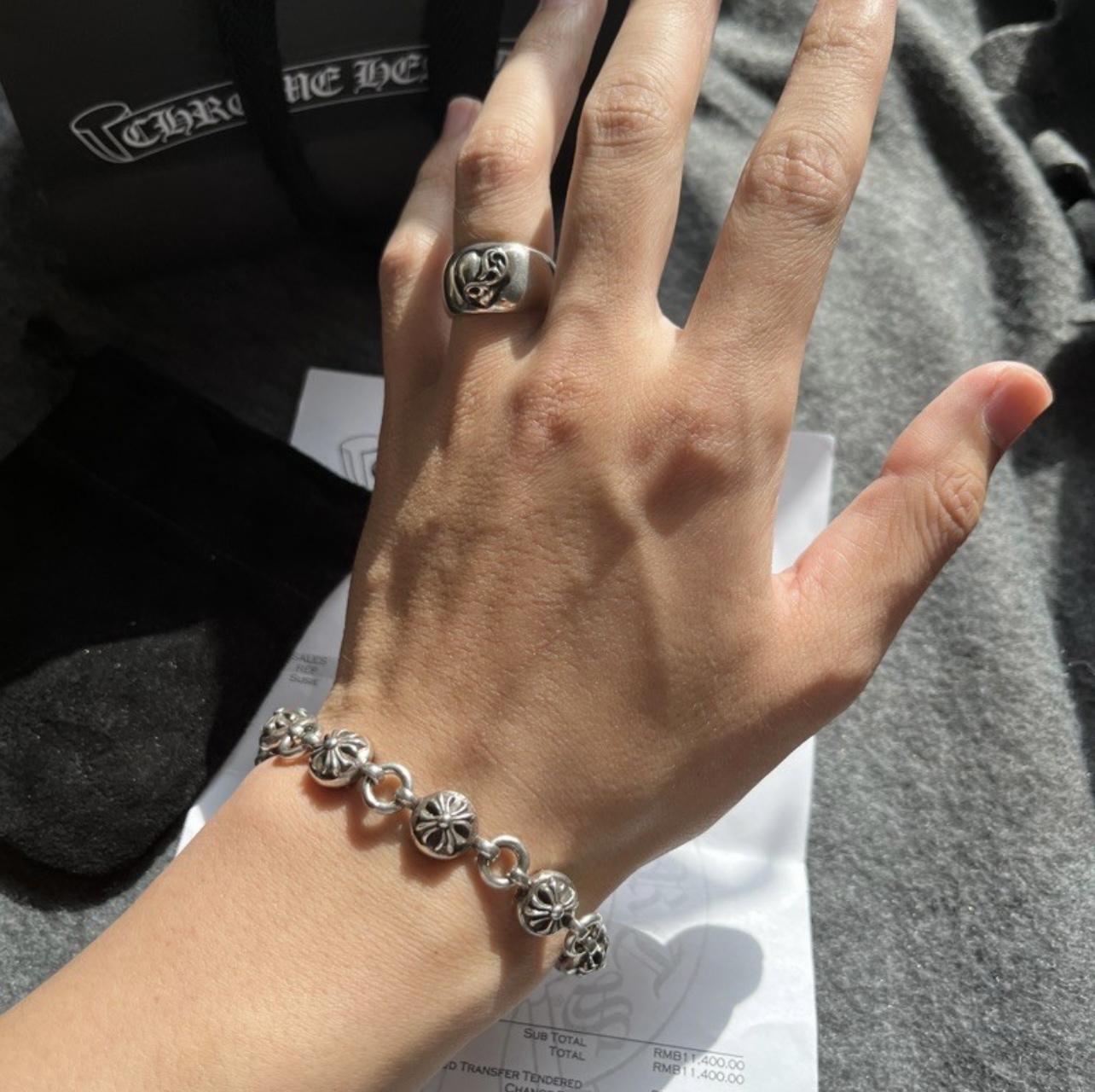 Chrome Hearts 克罗心 圆十字花手链