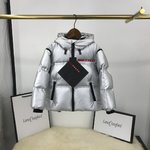 Prada Clothing Down Jacket Kids Clothes Black Silver White Sewing Kids Unisex Duck Down Fall/Winter Collection Fashion Hooded Top