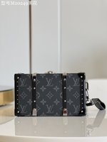 Louis Vuitton Wallet Black Monogram Canvas Spring/Summer Collection M20249