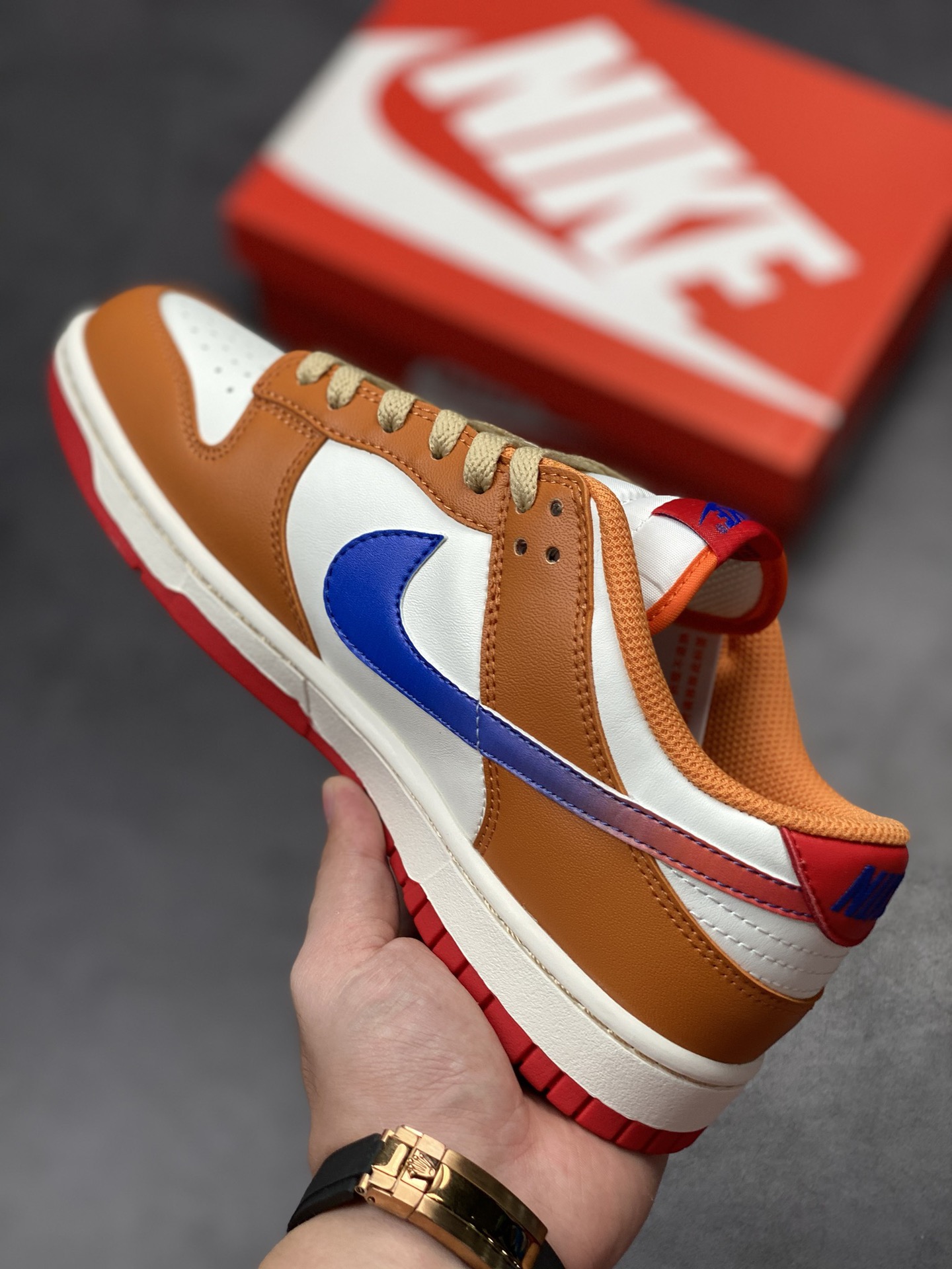 220 Nike SB Dunk Low 白橙蓝 纯原大厂出品 DH9765-101