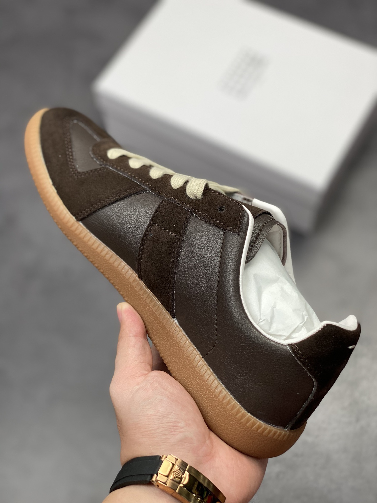 Maison Margiela Martin Margiela 22 Classic Replica Leather Low sneaker classic gentleman moral training flat bottom all-match sneakers S58WS0109