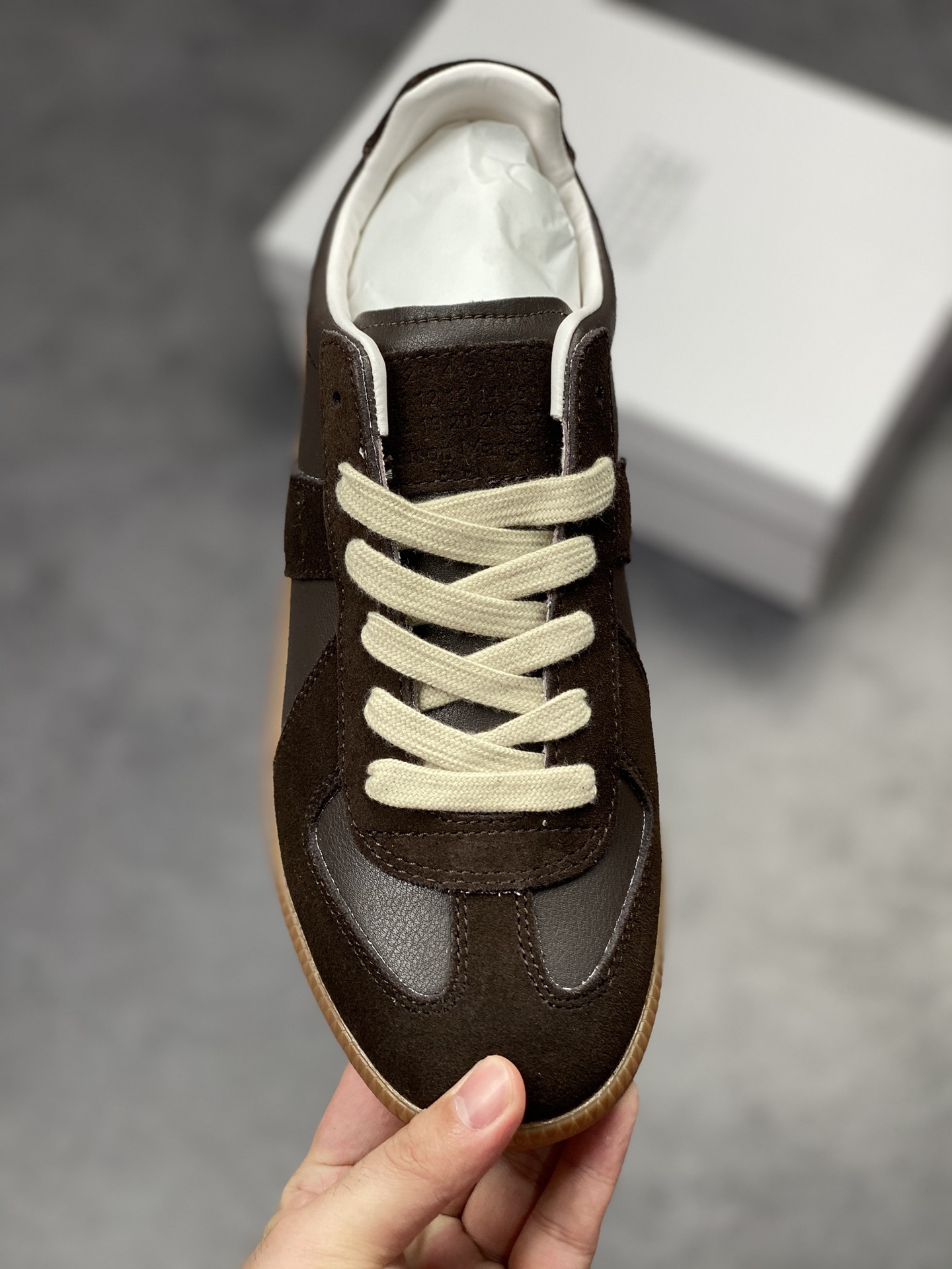 Maison Margiela Martin Margiela 22 Classic Replica Leather Low sneaker classic gentleman moral training flat bottom all-match sneakers S58WS0109