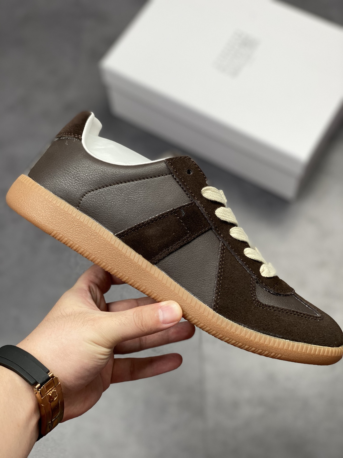 Maison Margiela Martin Margiela 22 Classic Replica Leather Low sneaker classic gentleman moral training flat bottom all-match sneakers S58WS0109