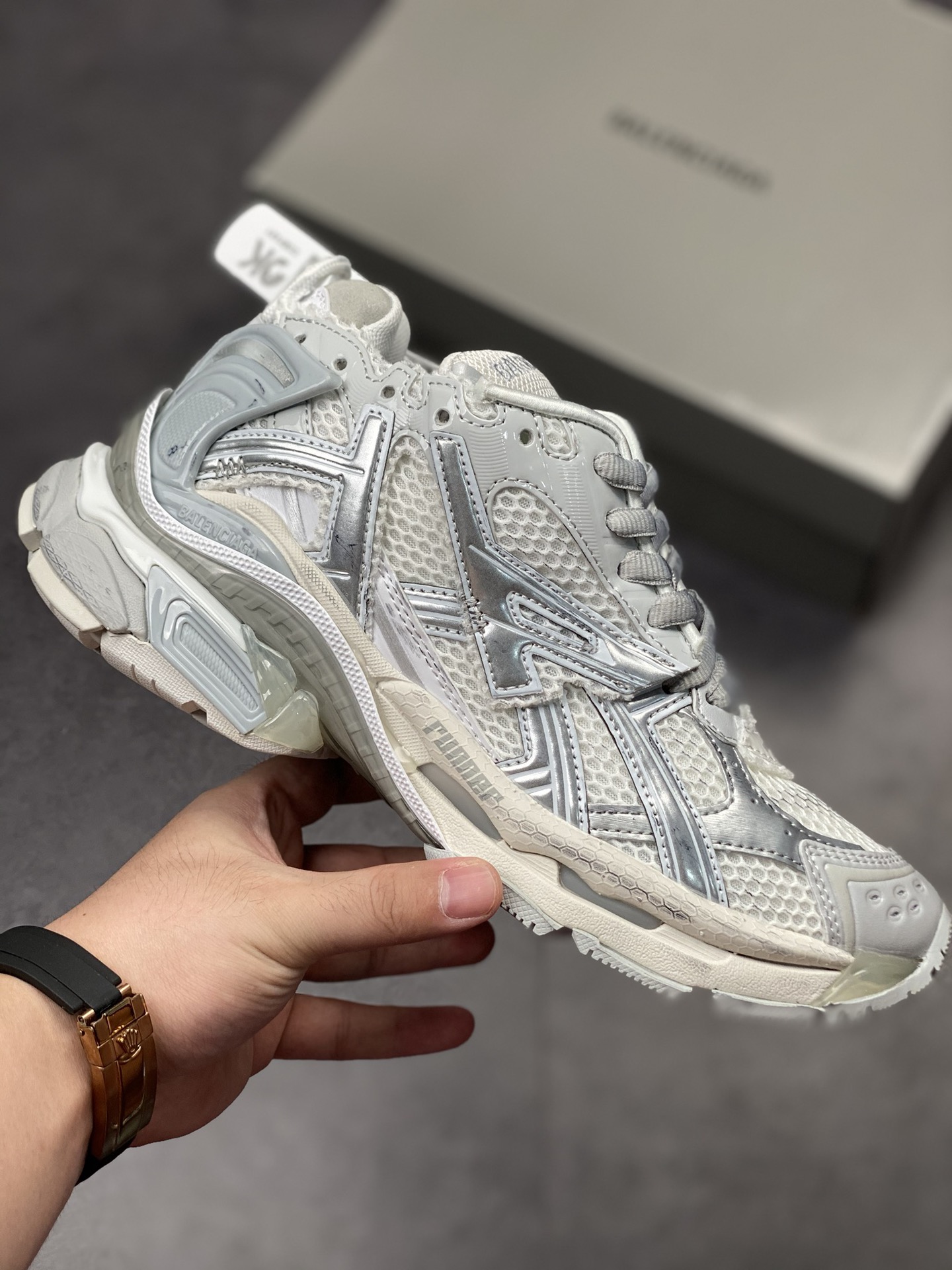 /Balenciaga Runner sneakers silver 677402 W3RBL 8100