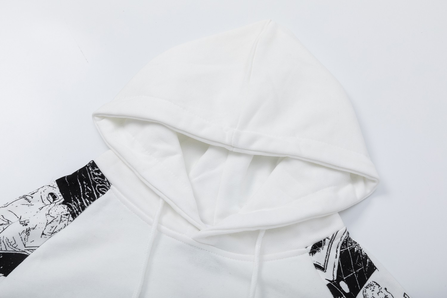 KU3011#AJ FLYING MAN’S FUR COAT BLACK WHITE M-XXL - 图片 6