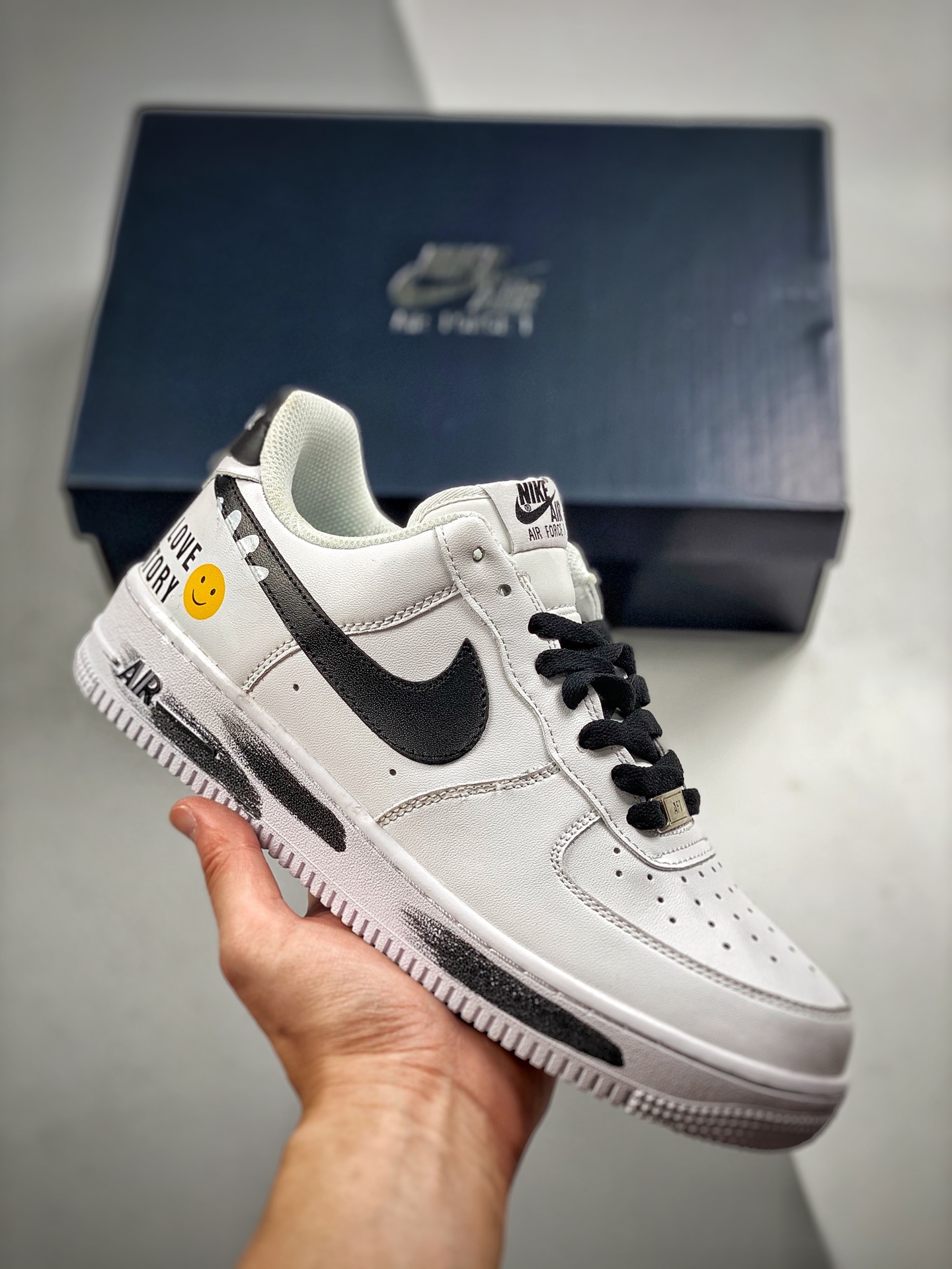 Núcleo 4 Nike Air Force 1 07 Girasol Graffiti Air Force One Low Casual Skate Shoes Cuero Personalizado Impres…