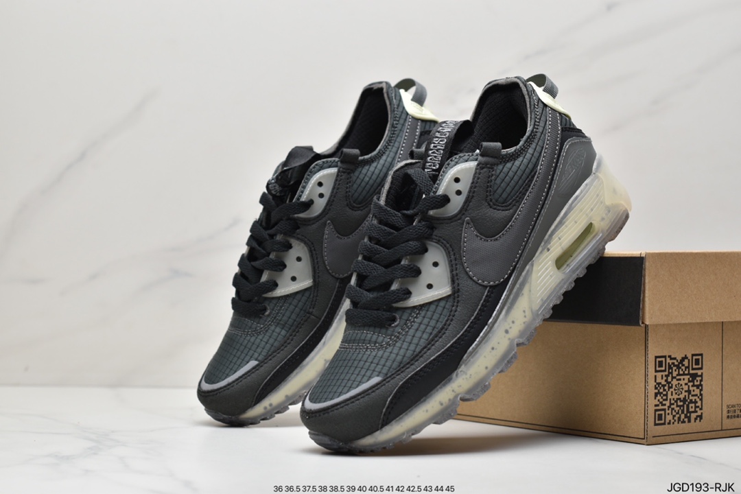 180 耐克/Nike Air Max Terrascape 90”Summit White/Pink”山川地形系列经典复古百搭休闲运动气垫慢跑鞋DC9450-100
