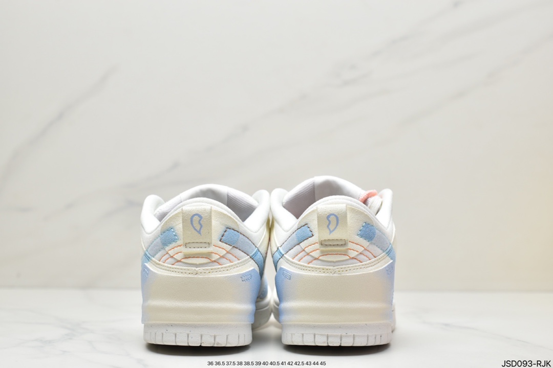 200 耐克Nike Dunk Low Disrupt 2“Pale lvory”Nike Swoosh 采用缝线勾勒出轮廓DH4402-100