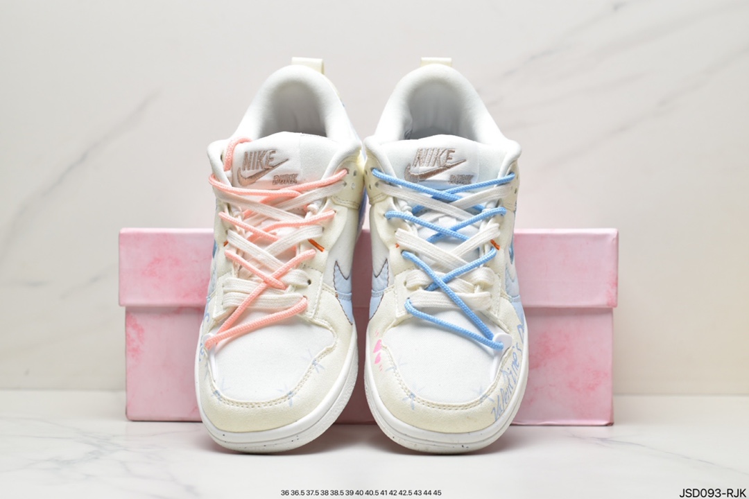 200 耐克Nike Dunk Low Disrupt 2“Pale lvory”Nike Swoosh 采用缝线勾勒出轮廓DH4402-100