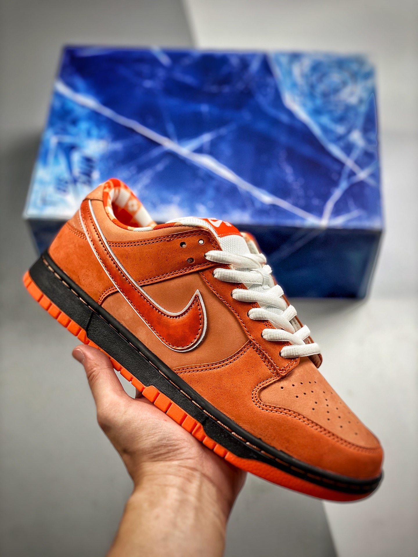 Núcleo 3 (caja original dañada -30) Concepts x Nk Dunk Low Pro SB "Blue Lobster" langosta naranja de plena flor SB zapa…