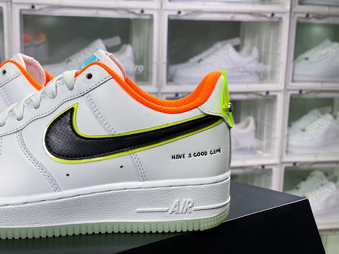 200 Air Force 1’07 Low”Have a Good Game”空军一号经典低帮皮革白橙黑鸳鸯DO2333-101-莆田鞋,莆田鞋货源,高仿鞋,高仿鞋货源,安福档口,莆田高仿鞋,莆田鞋批发,高仿鞋批发,莆田高仿运动鞋,高仿运动鞋,莆田运动鞋 200 Air Force 1’07 Low”Have a Good Game”空军一号经典低帮皮革白橙黑鸳鸯DO2333-101