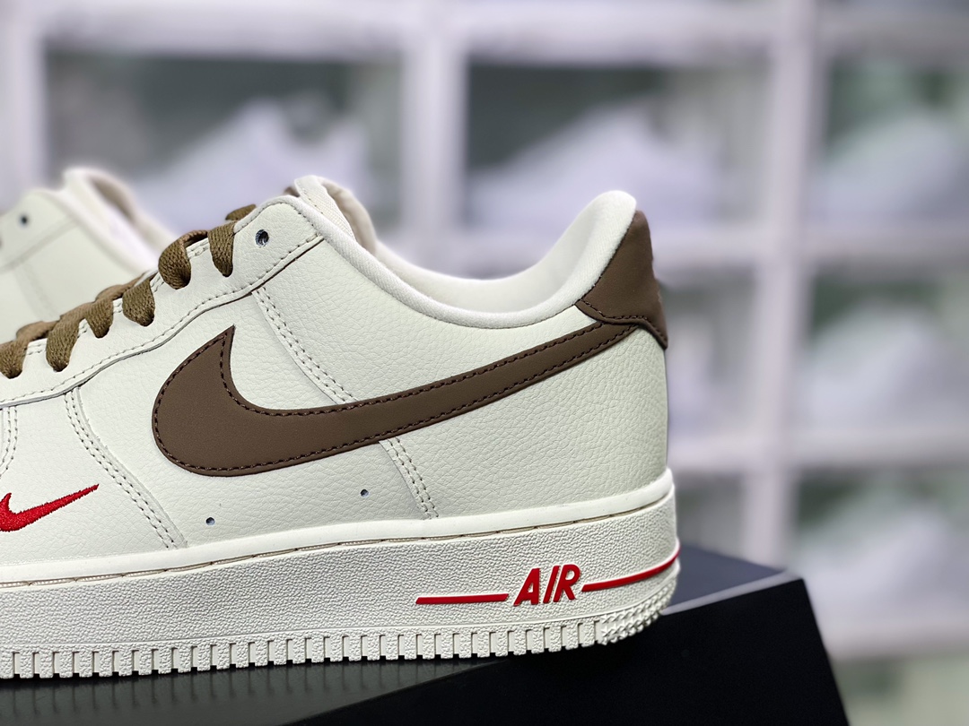 200  Air Force 1 '07 Low ID”Cream/Tarmac”空军一号经典低帮皮革百搭休闲运动板鞋808788-996