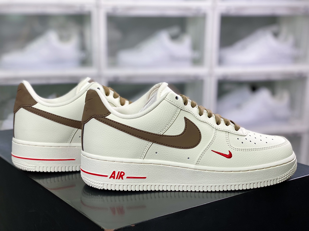 200  Air Force 1 '07 Low ID”Cream/Tarmac”空军一号经典低帮皮革百搭休闲运动板鞋808788-996