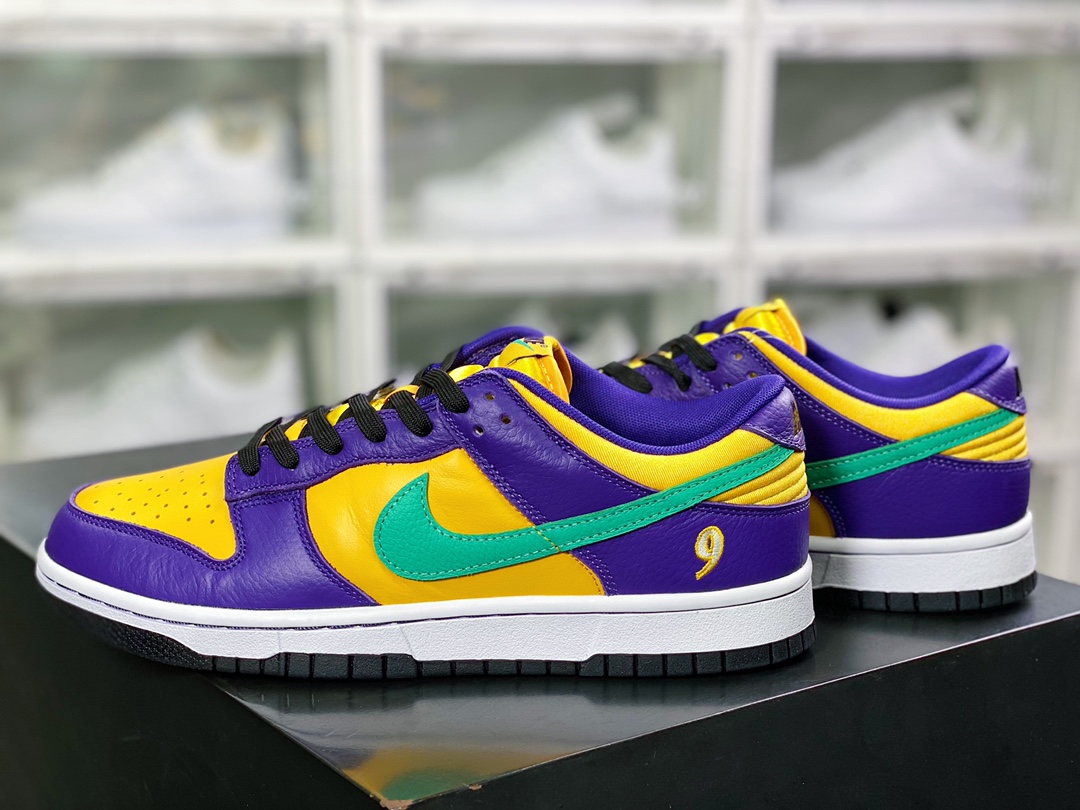 260 耐克 WMNS SB Dunk Low LX”Lisa Leslie”扣篮系列低帮休闲运动滑板板鞋“紫黄色洛杉矶火花”DO9581-500