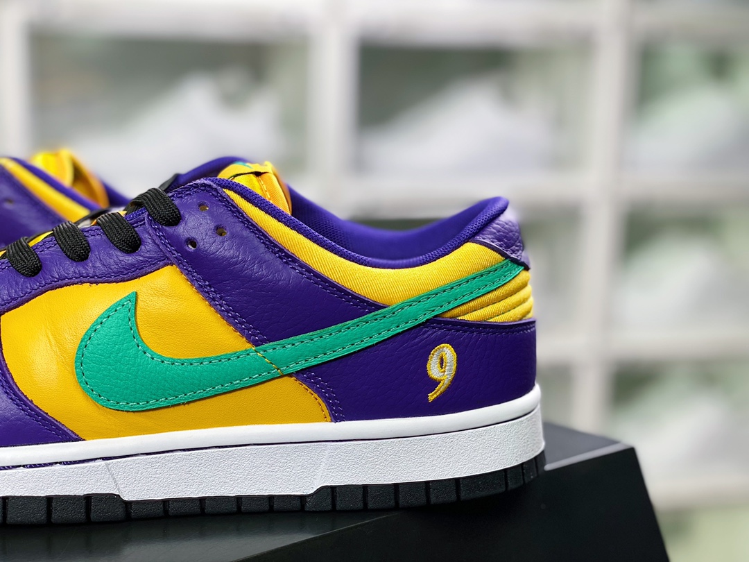260 耐克 WMNS SB Dunk Low LX”Lisa Leslie”扣篮系列低帮休闲运动滑板板鞋“紫黄色洛杉矶火花”DO9581-500
