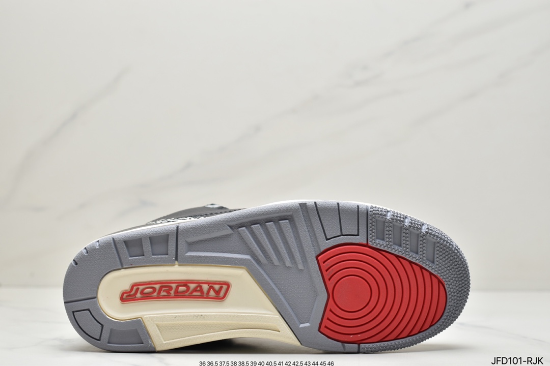 170 潮流教父藤原浩主理品牌Fragment Design x Air Jordan 3 SP”Fragment”迈克尔·乔丹AJ3代中帮DA3595-100