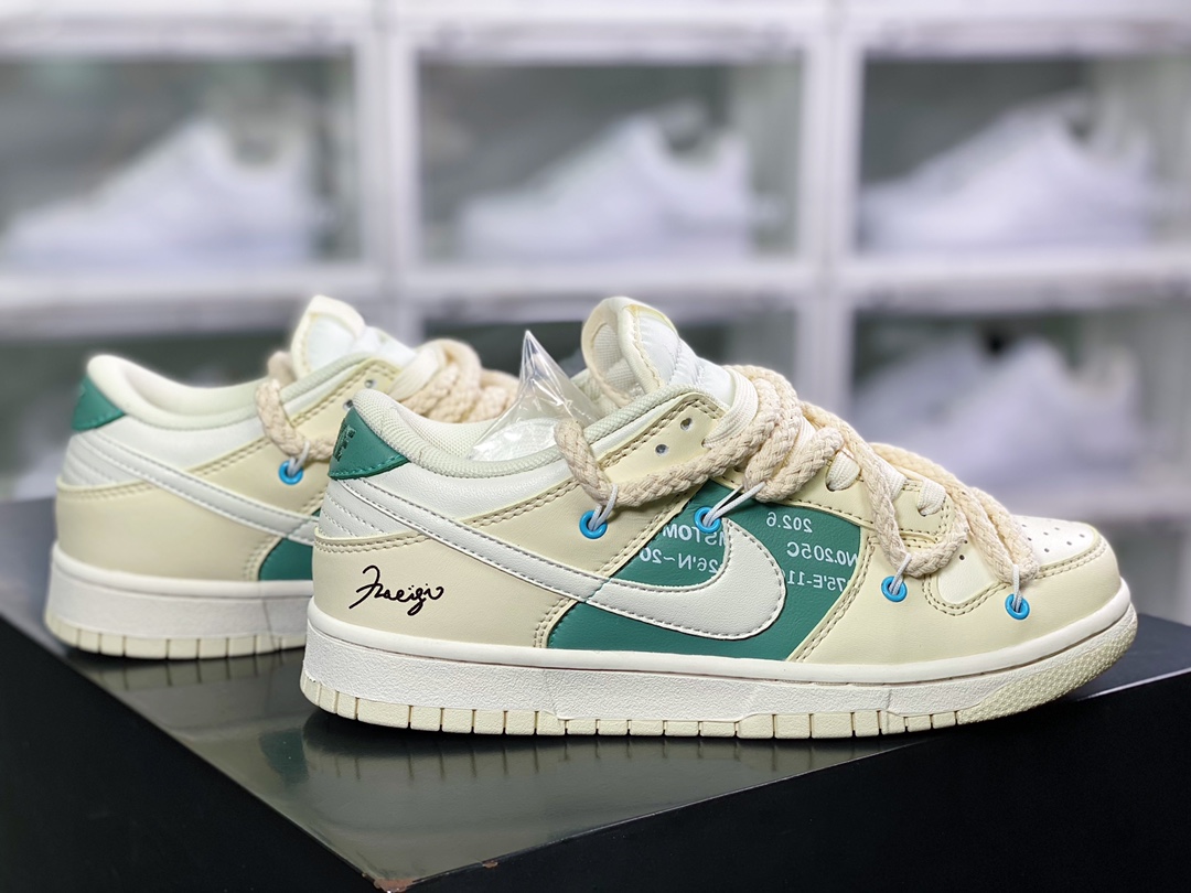 260 SB Dunk Low”Beige/Green/White”扣篮系列低帮休闲运动滑板板鞋DJ6188-100