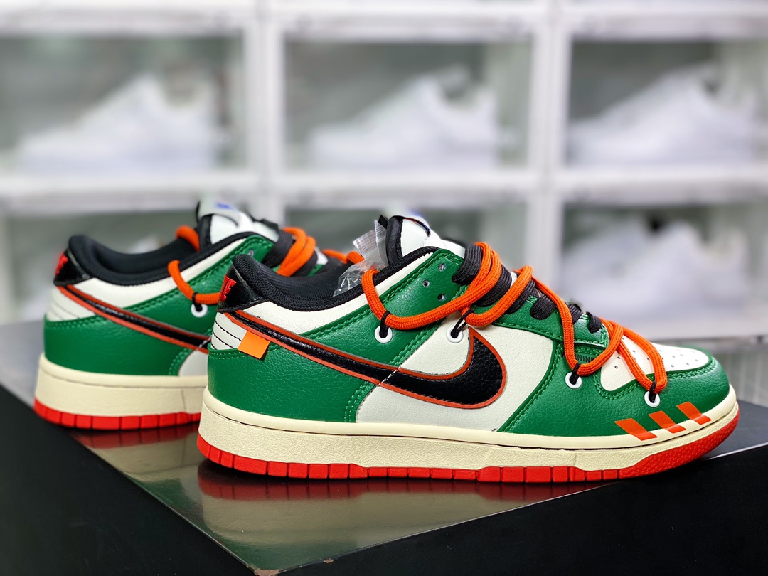 260 SB Dunk Low”Celtics/Black/White/Orange”扣篮系列低帮休闲运动滑板板鞋DD3363-100