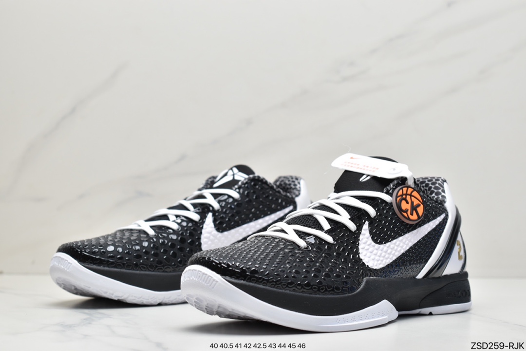 320 纯原版本NK Kobe VI Protro 6 曼巴男子实战篮球鞋天使CW2190-002