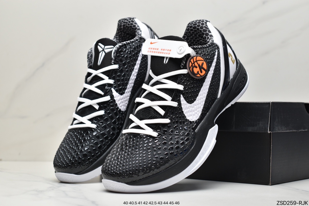 320 纯原版本NK Kobe VI Protro 6 曼巴男子实战篮球鞋天使CW2190-002