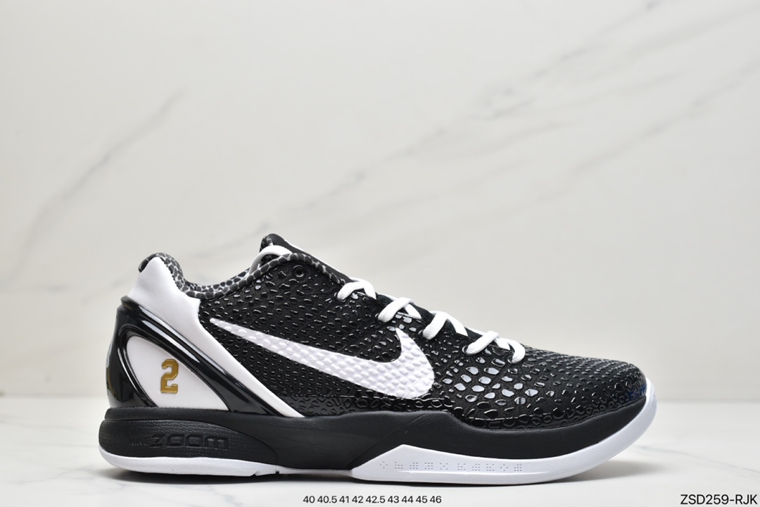 320 纯原版本NK Kobe VI Protro 6 曼巴男子实战篮球鞋天使CW2190-002