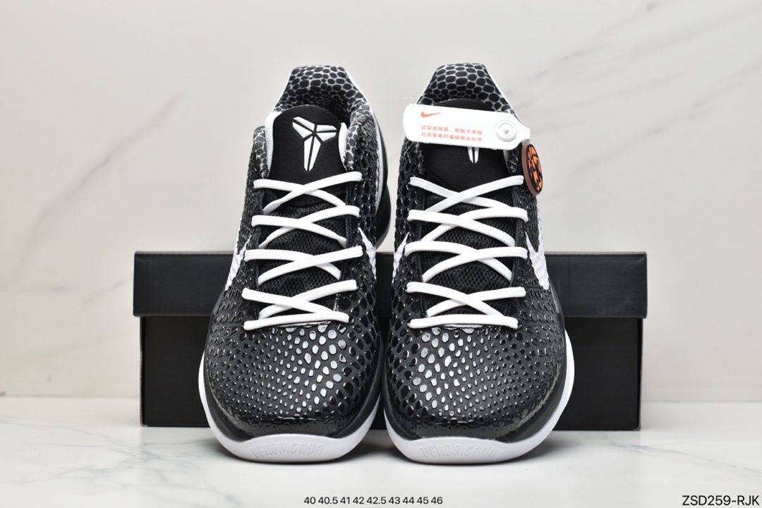 320 纯原版本NK Kobe VI Protro 6 曼巴男子实战篮球鞋天使CW2190-002